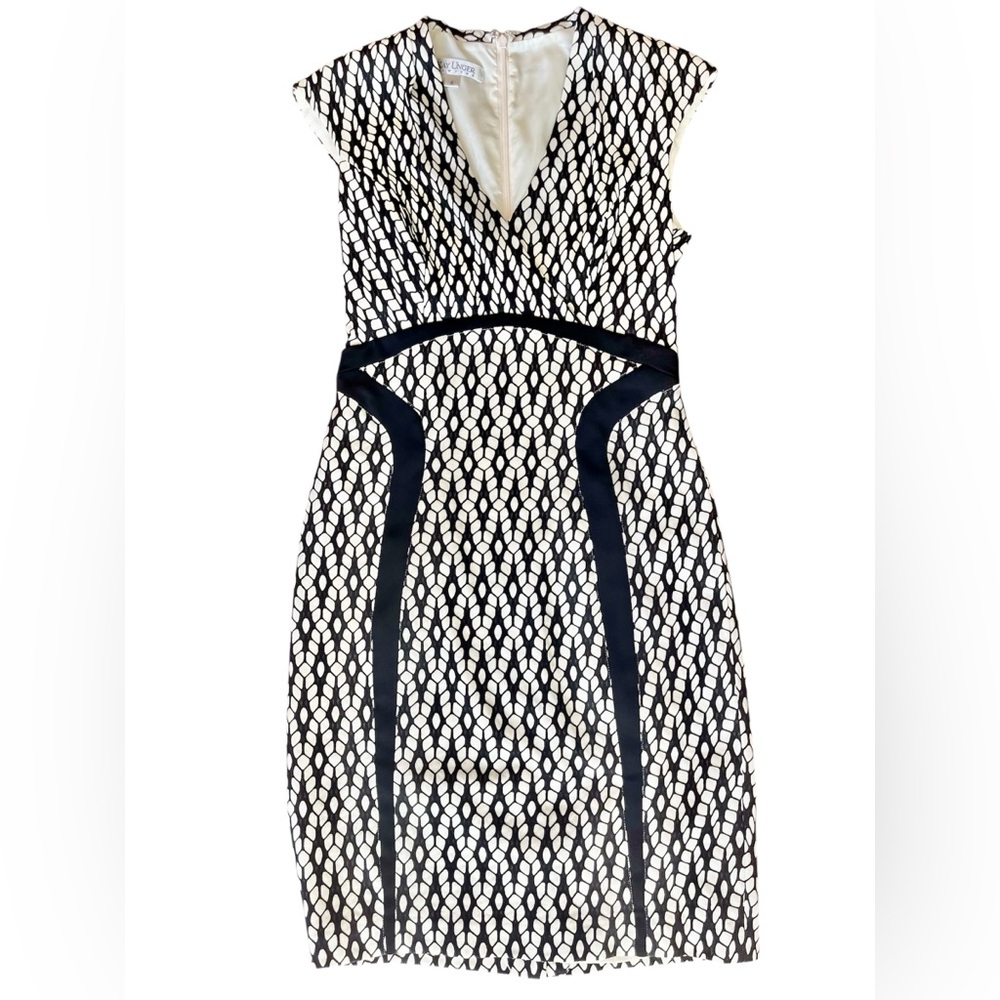 Kay Unger Black & White Dress. Perfect for day or night, work or casual. Size 6